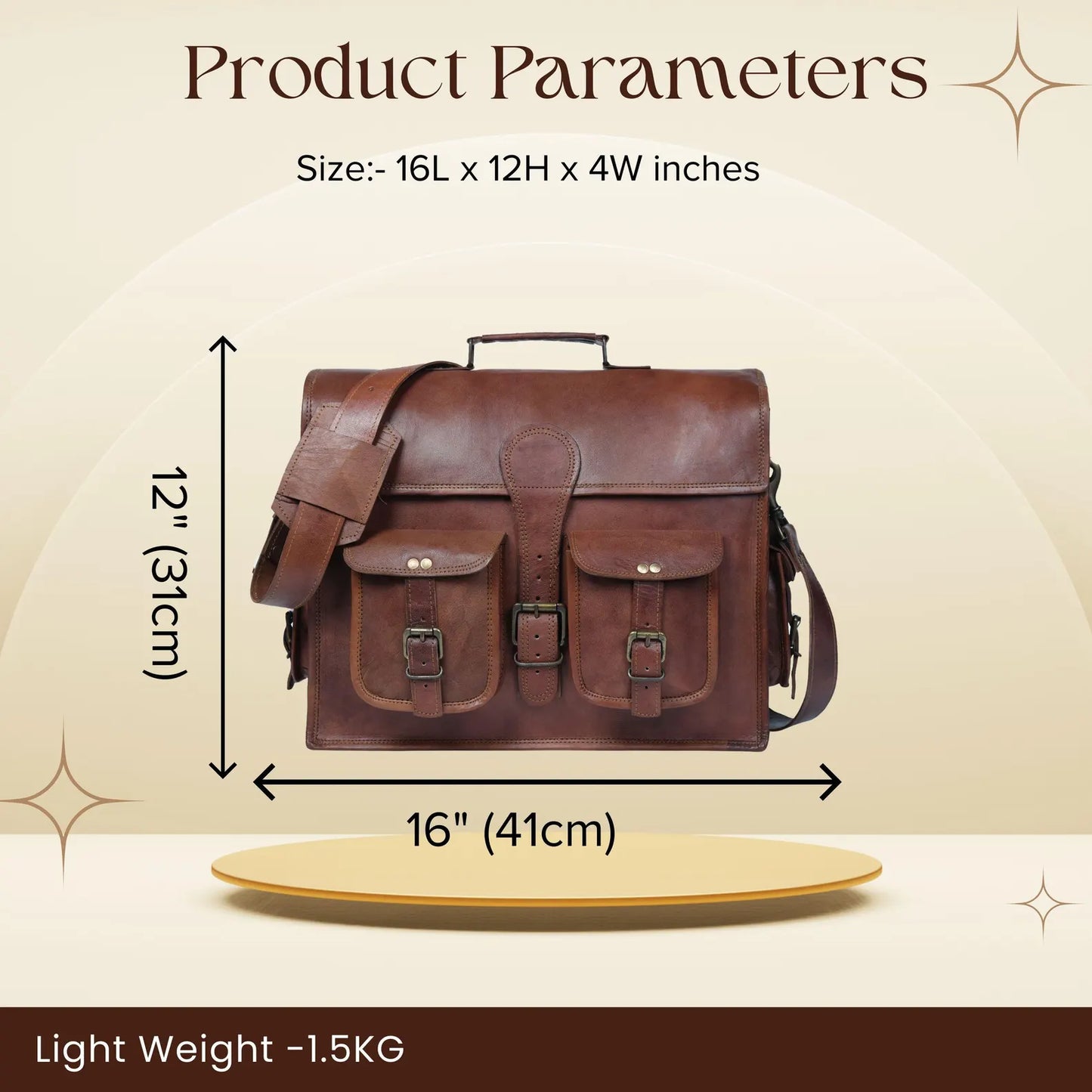 Laptop Bag, Leather Messenger Bag