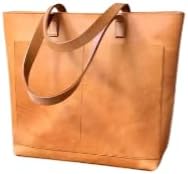 Vintage Genuine Leather Tote Shoulder Bag