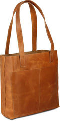 Vintage Genuine Leather Tote Shoulder Bag