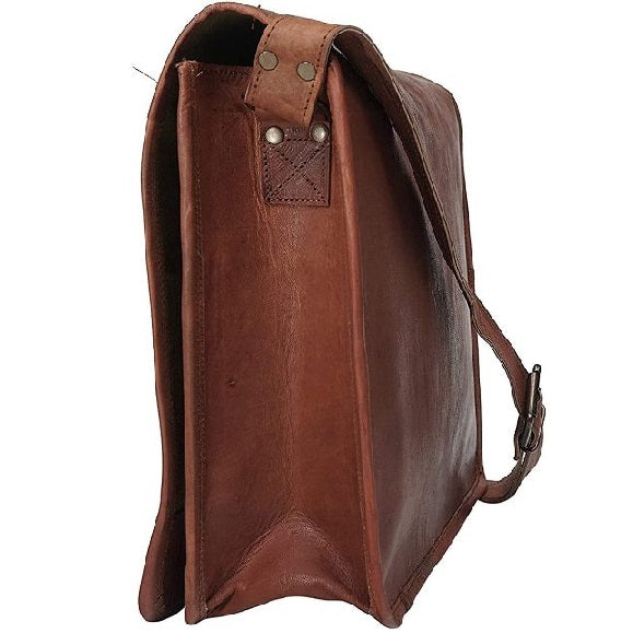 Shop Leather Full Flap Messenger Bag