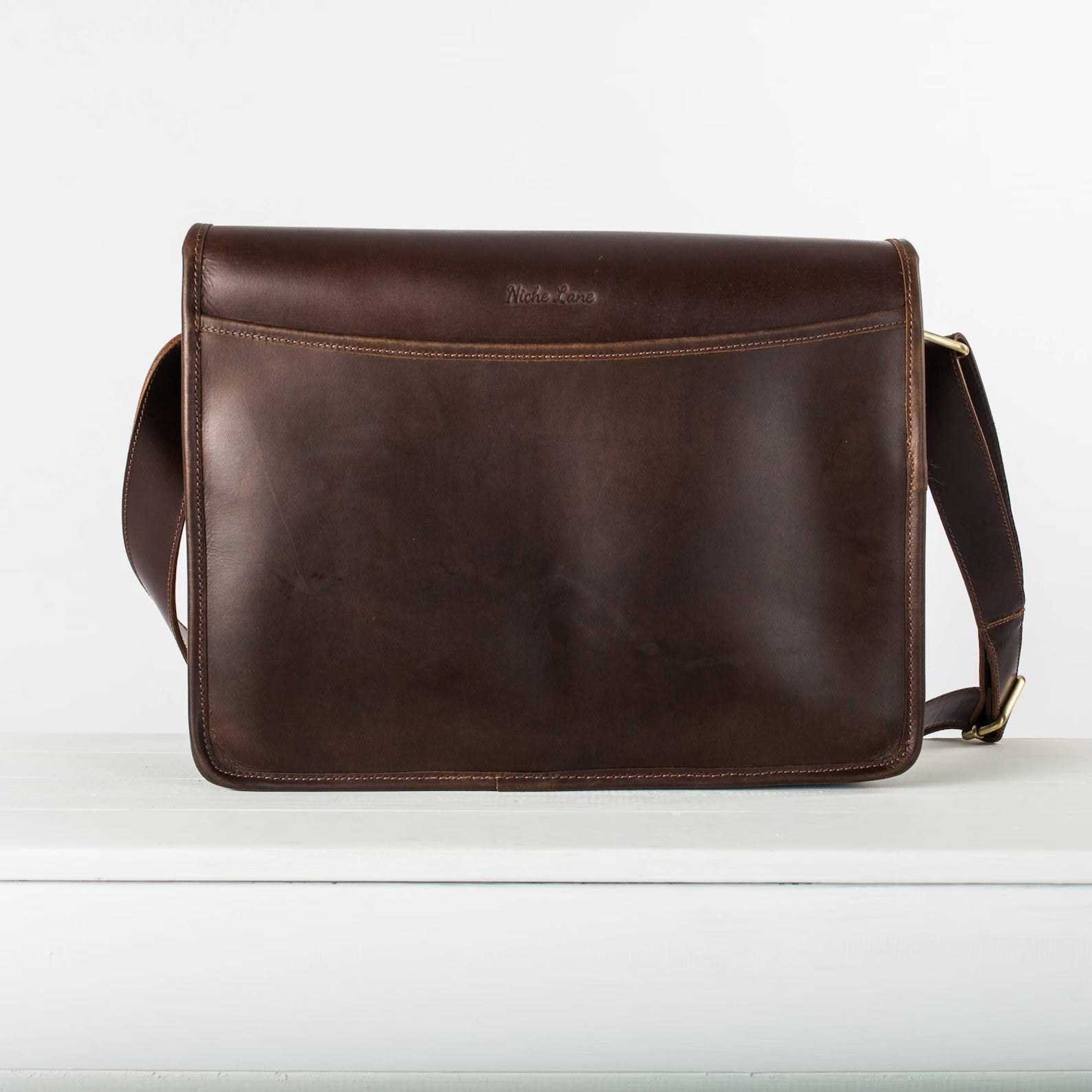 leather messenger bag Leather Laptop