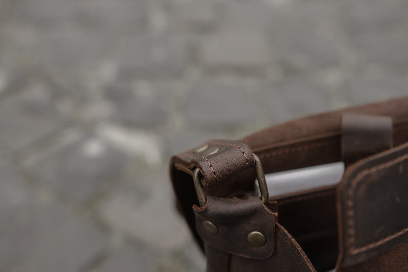 Leather messenger bag, Men's laptop bag