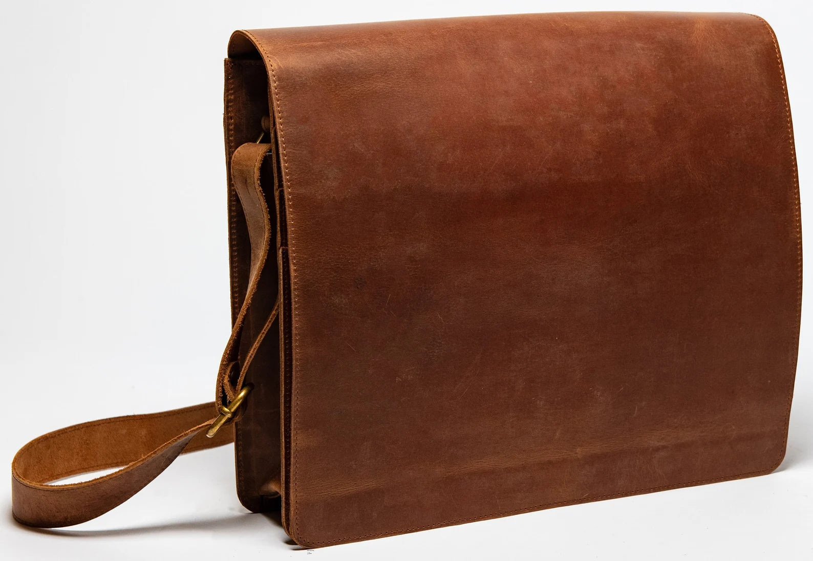 Leather Messenger Bag, Laptop Crossbody