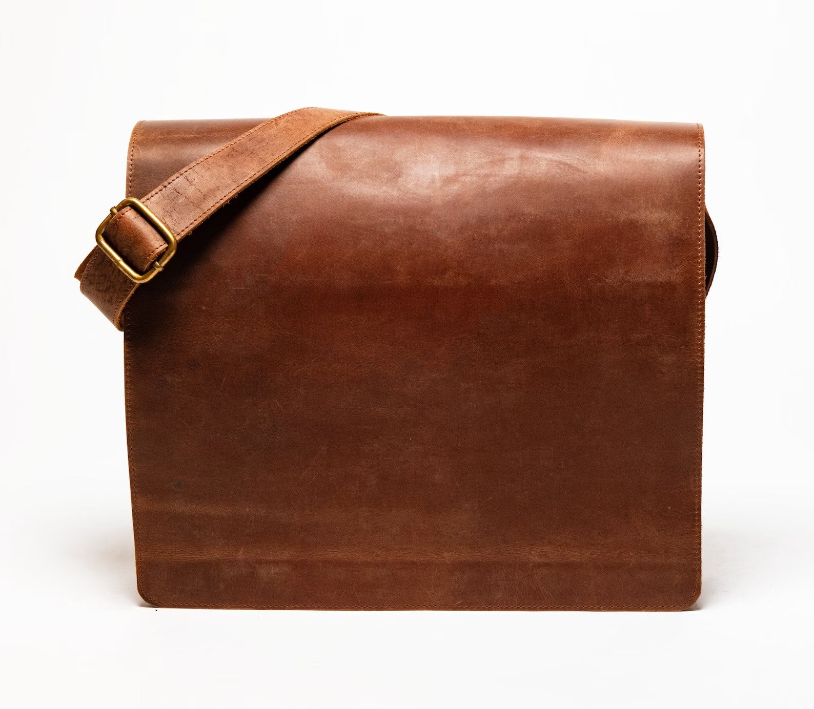 Leather Messenger Bag, Laptop Crossbody