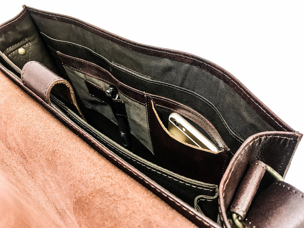 Leather Messenger Bag, Laptop Bag