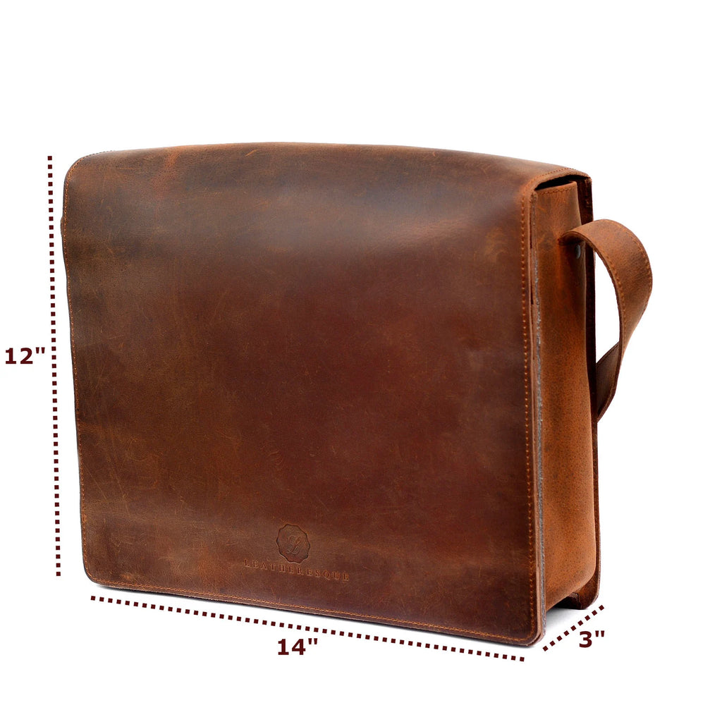 Chelsea Leather Crossbody Messenger Bag
