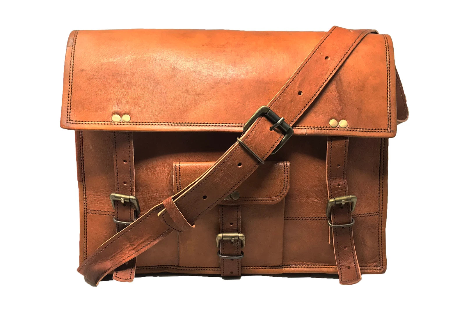 Leather Messenger Bag Laptop Bag