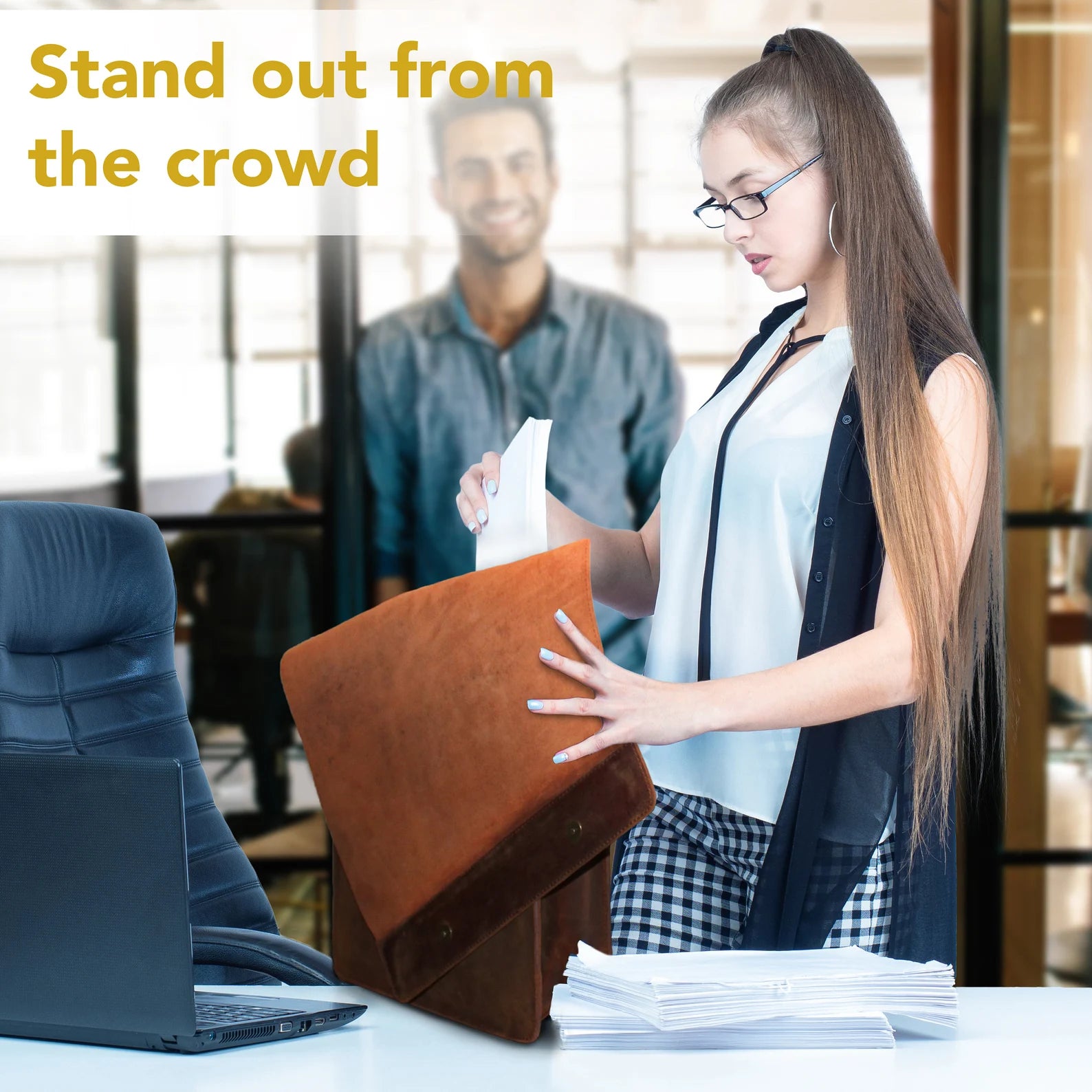 Chelsea Leather Crossbody Messenger Bag