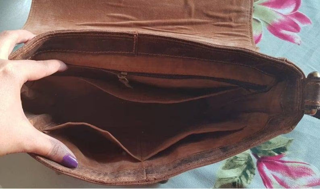 leather satchel, bag with handle