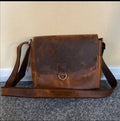 leather satchel, bag with handle