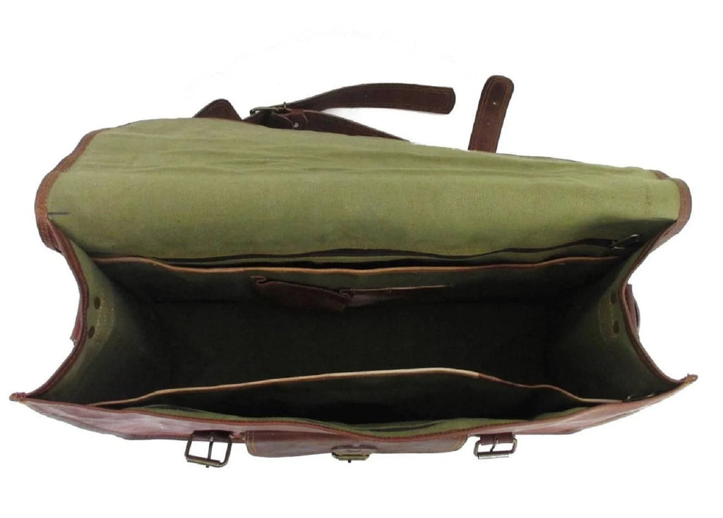 Retro Style Leather Messenger Bag
