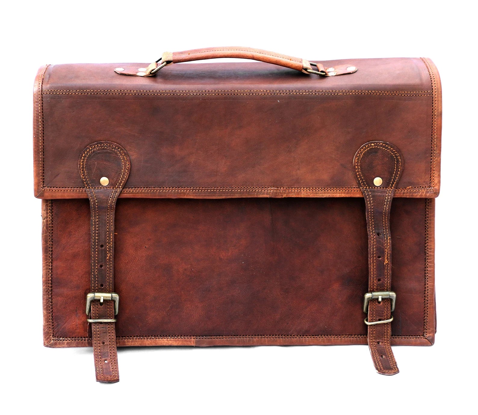 Retro Style Leather Messenger Bag