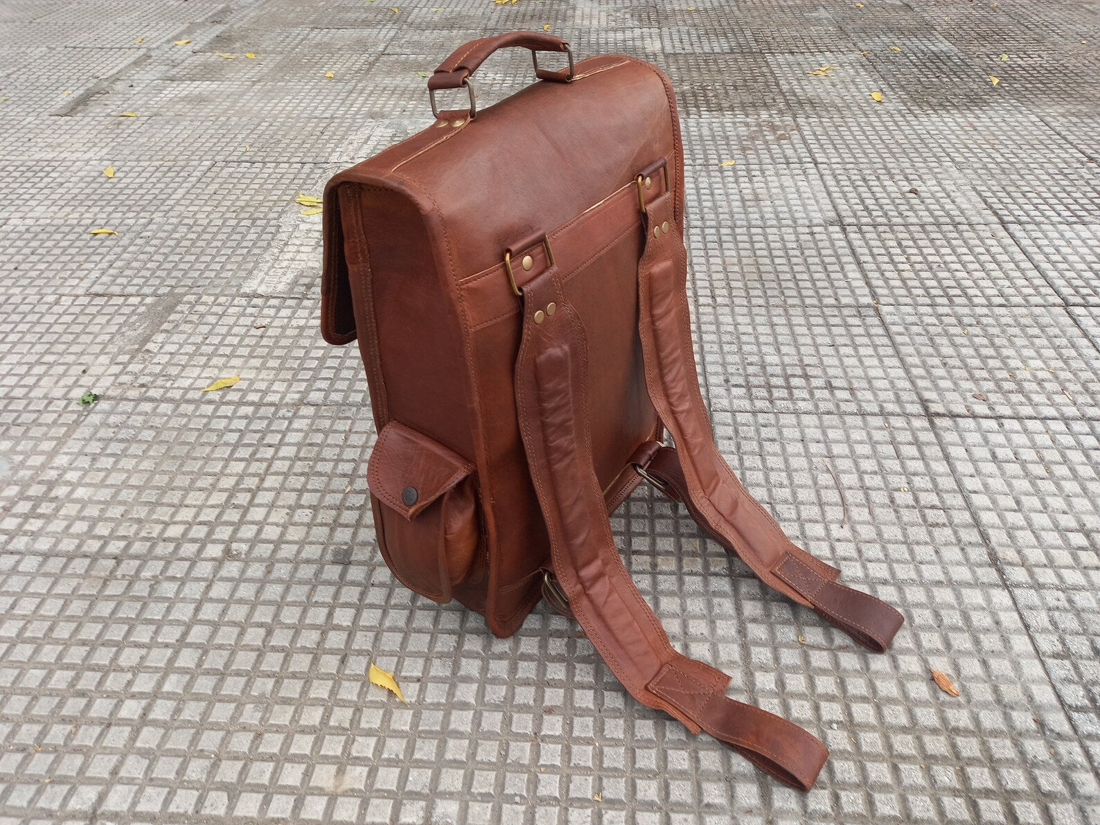 Handmade Leather Backpack For Men & Women