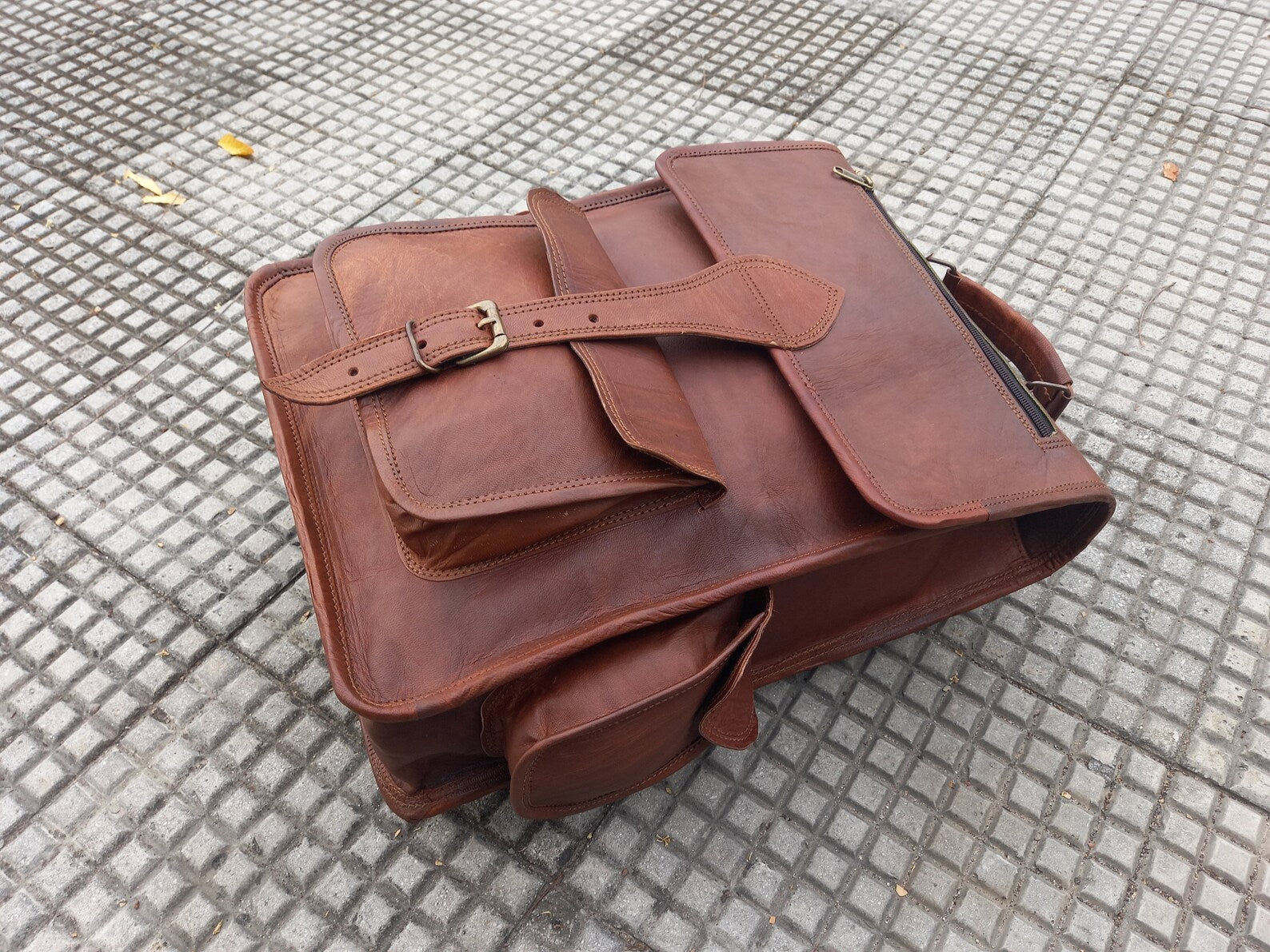 Handmade Leather Backpack For Men & Women