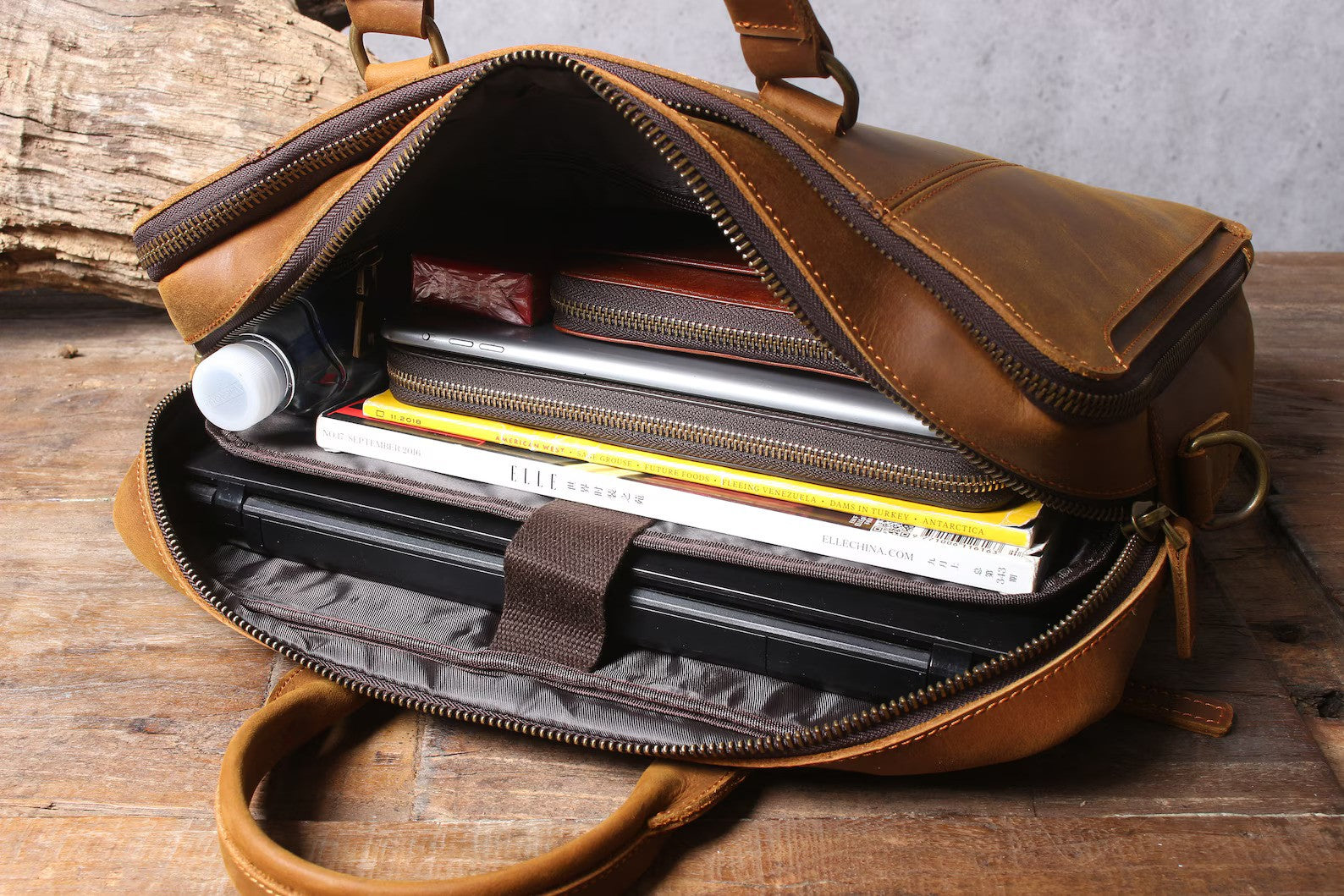 Leather Briefcase, Leather Messenger Bag