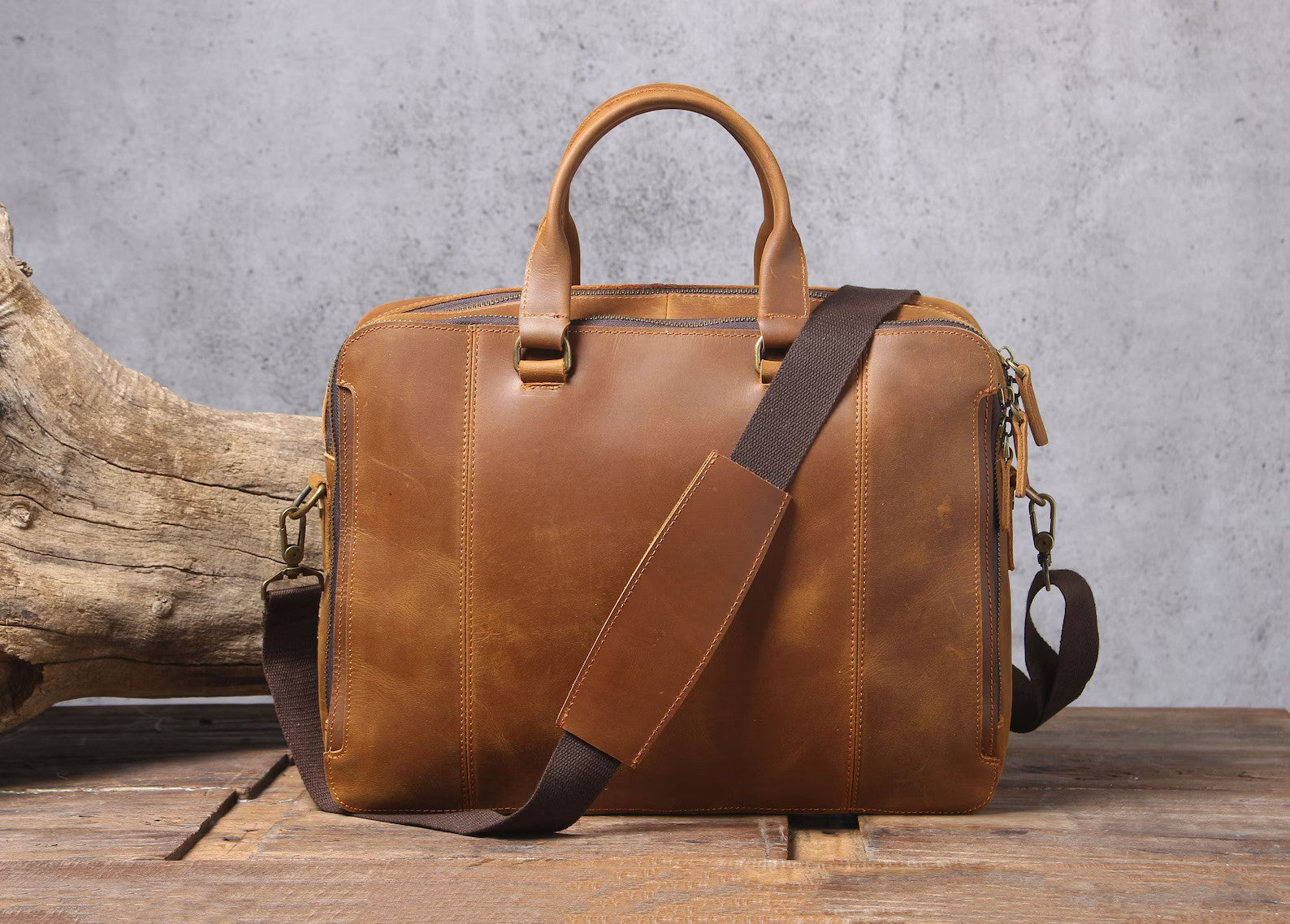 Leather Briefcase, Leather Messenger Bag