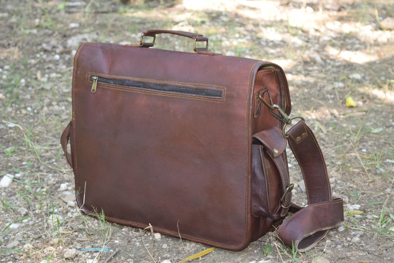Handmade Leather Laptop Bag Messenger