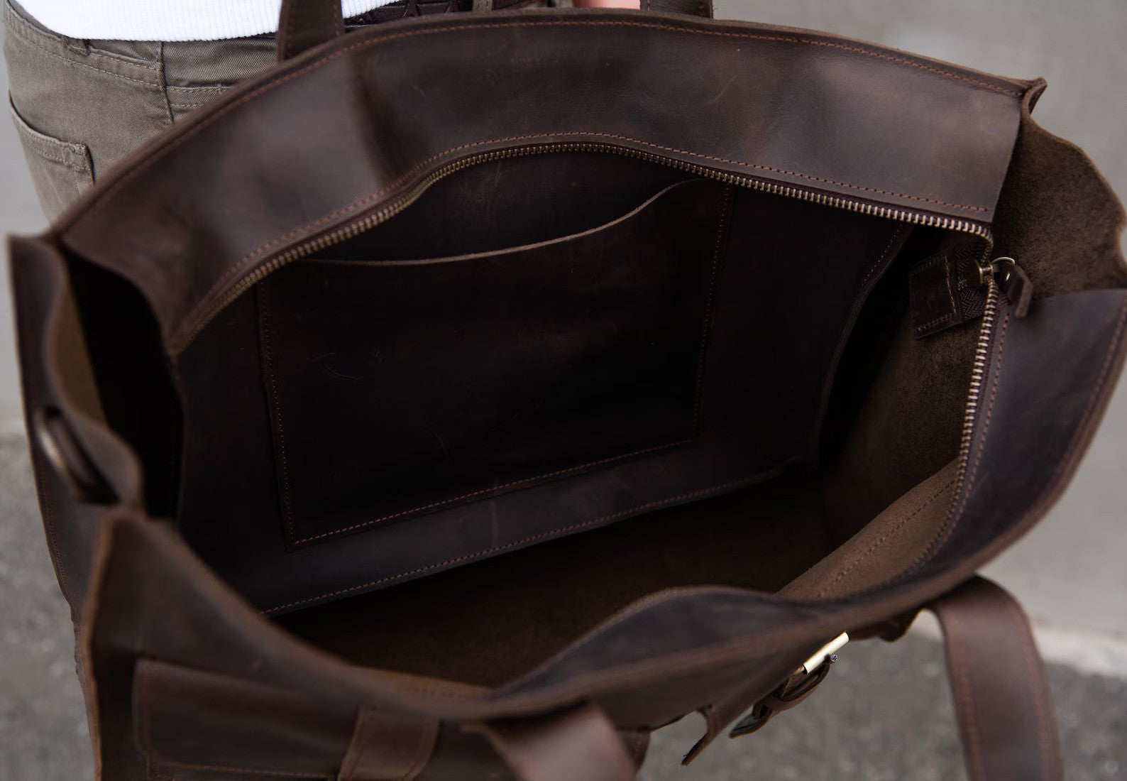 Leather bag men, Messenger bag men
