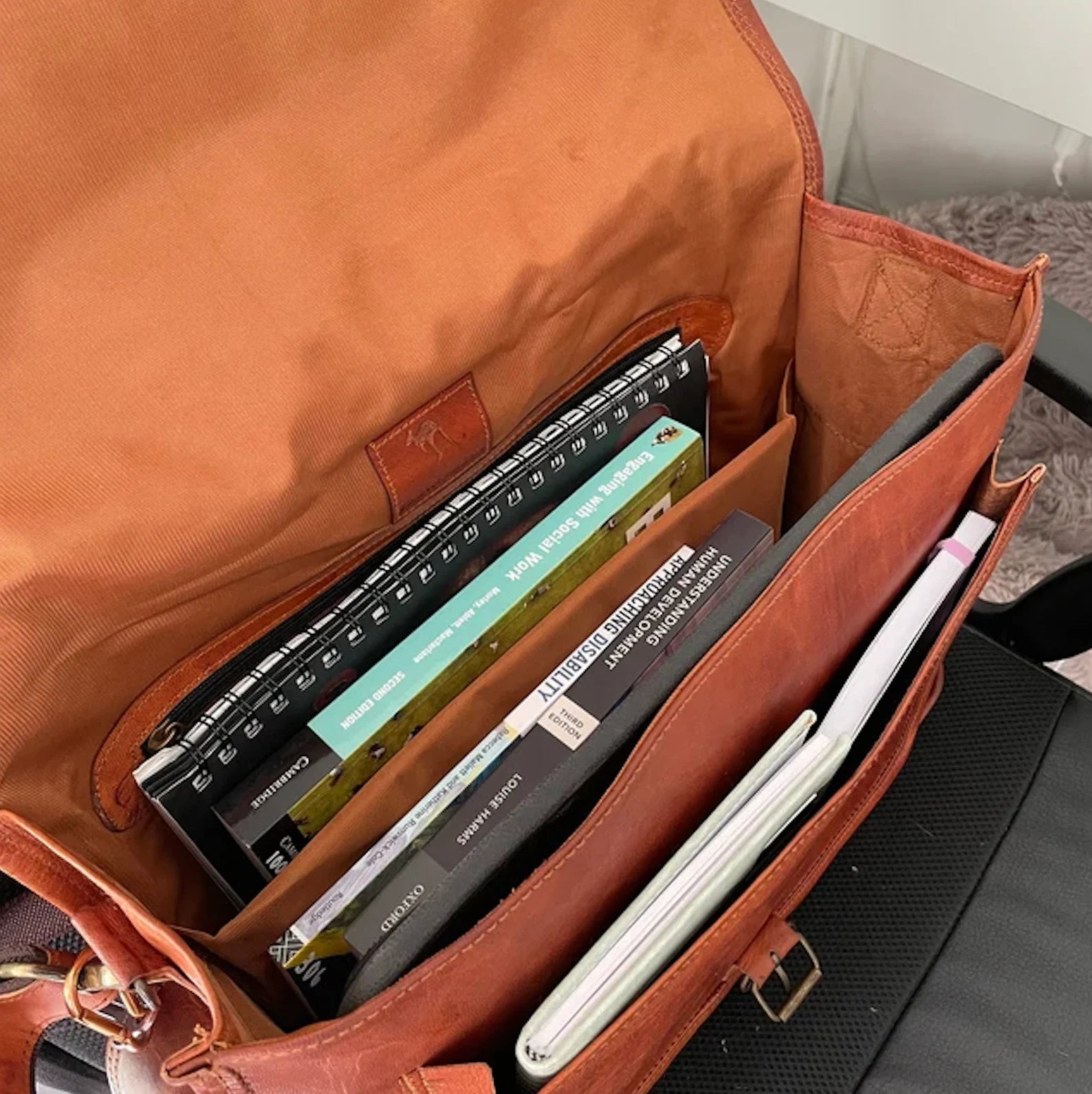 Leather Laptop Satchel/Briefcase