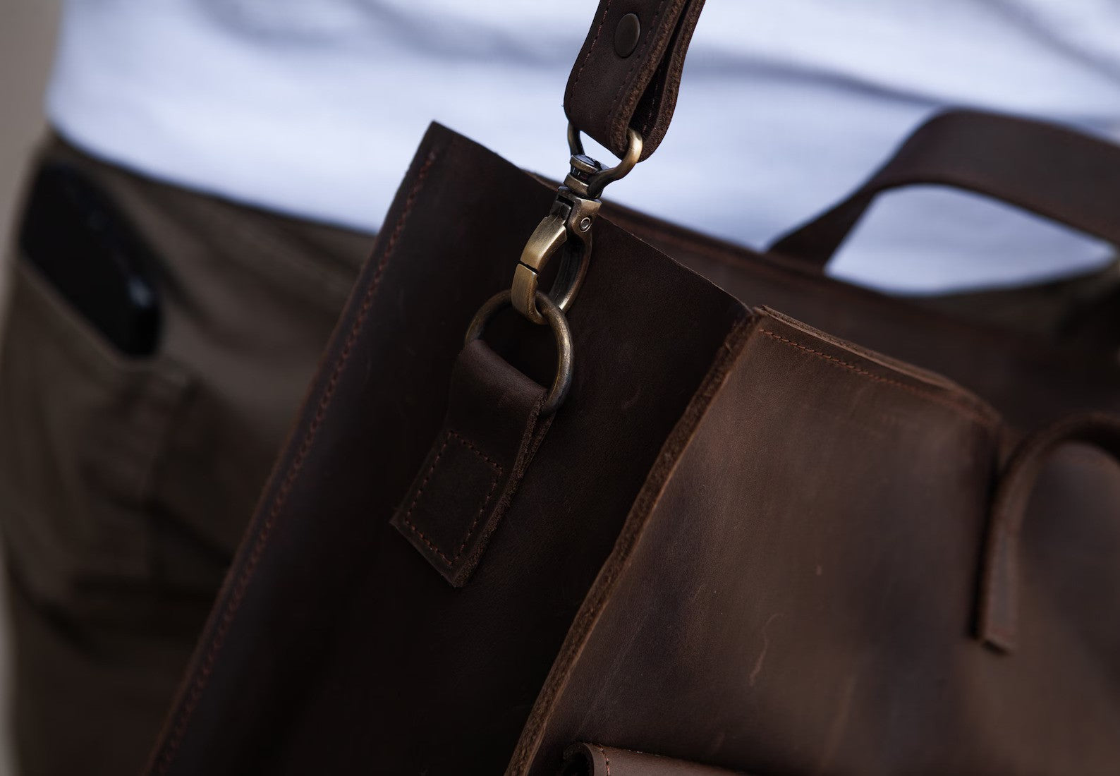 Leather bag men, Messenger bag men