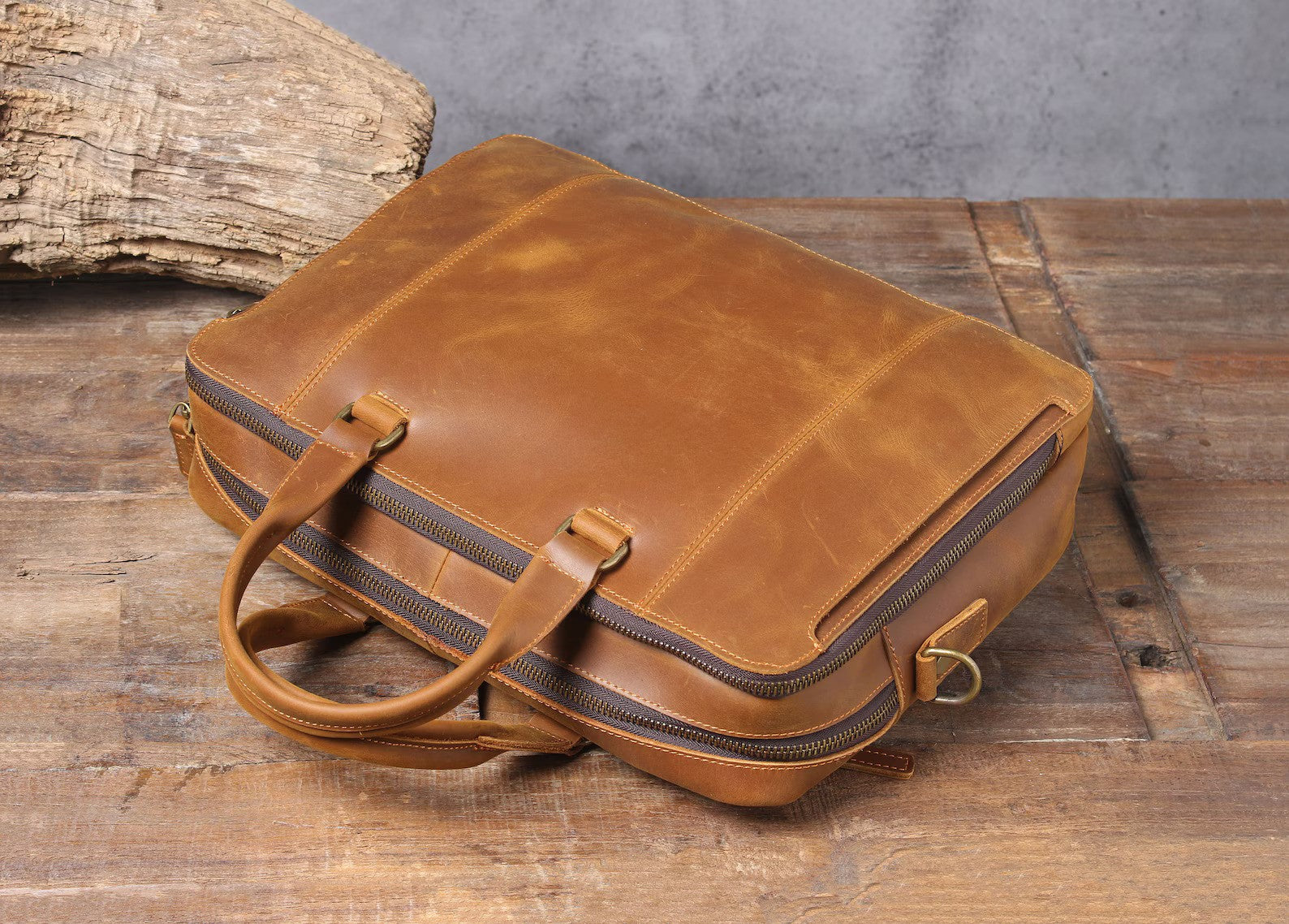 Leather Briefcase, Leather Messenger Bag