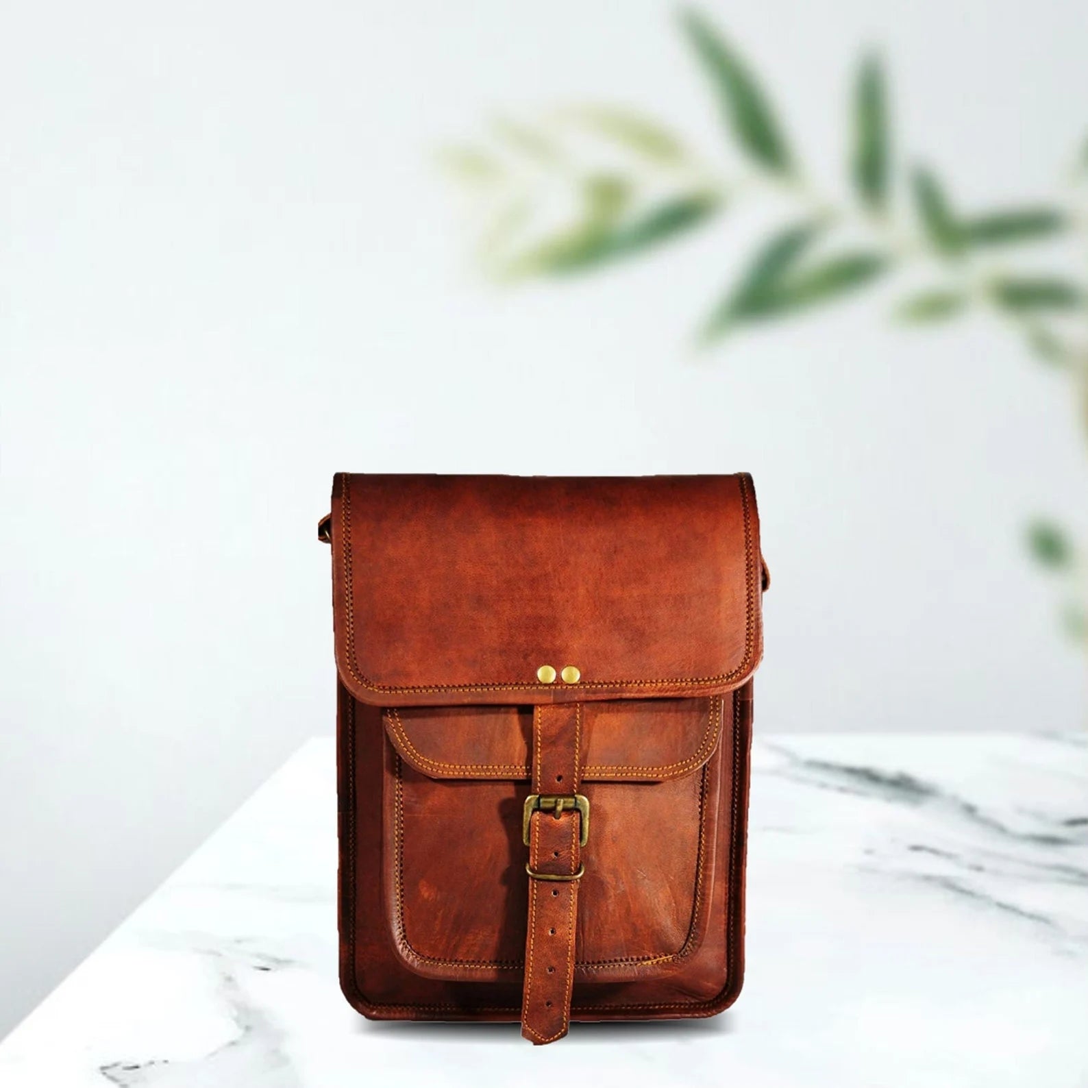 Leather Messenger Bag Handmade Satchel bag