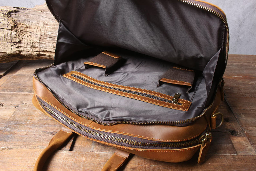 Leather Briefcase, Leather Messenger Bag