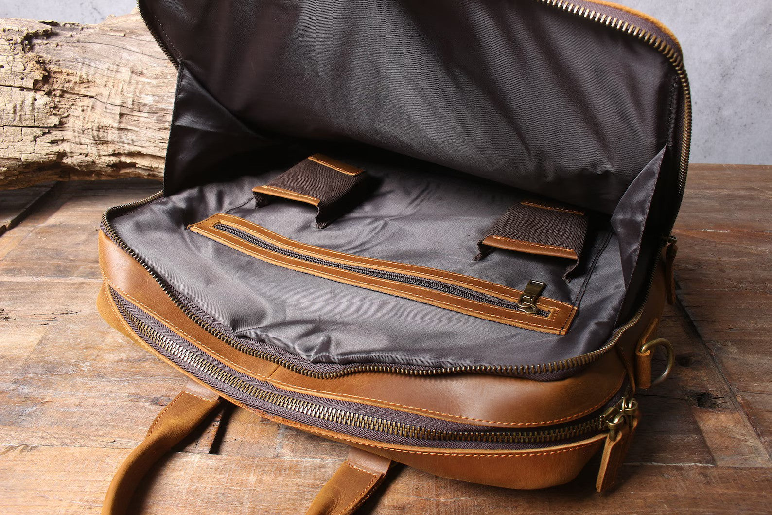Leather Briefcase, Leather Messenger Bag