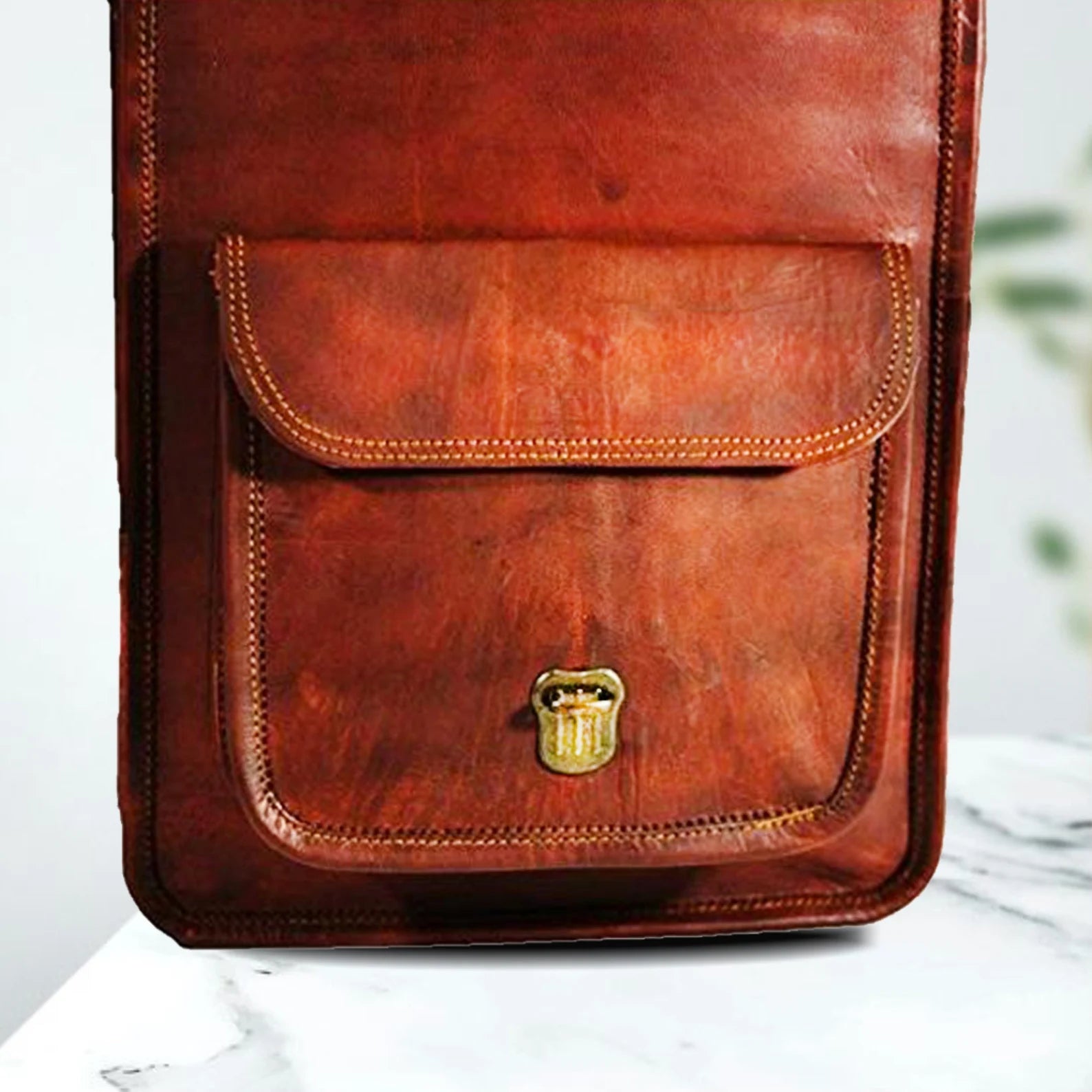 Leather Messenger Bag Handmade Satchel bag