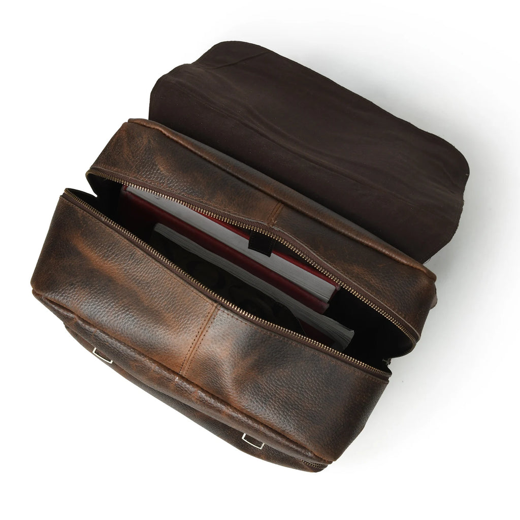 Leather Laptop Backpack Unique Gift