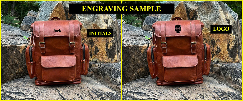 Leather Backpack, Travel Backpack Rucksack