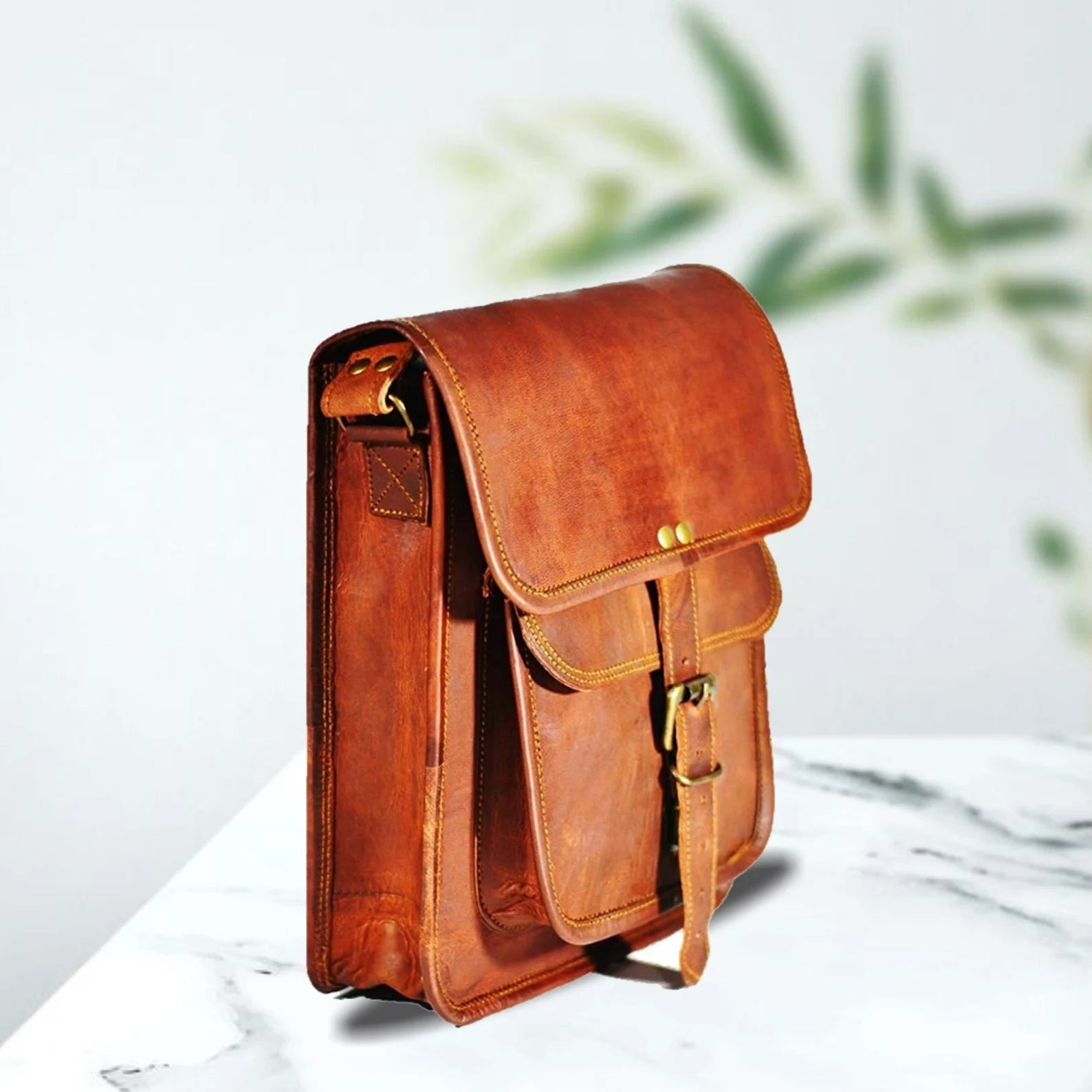 Leather Messenger Bag Handmade Satchel bag