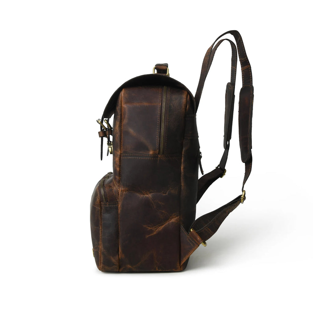 Handcrafted Leather Backpack for Men & Women