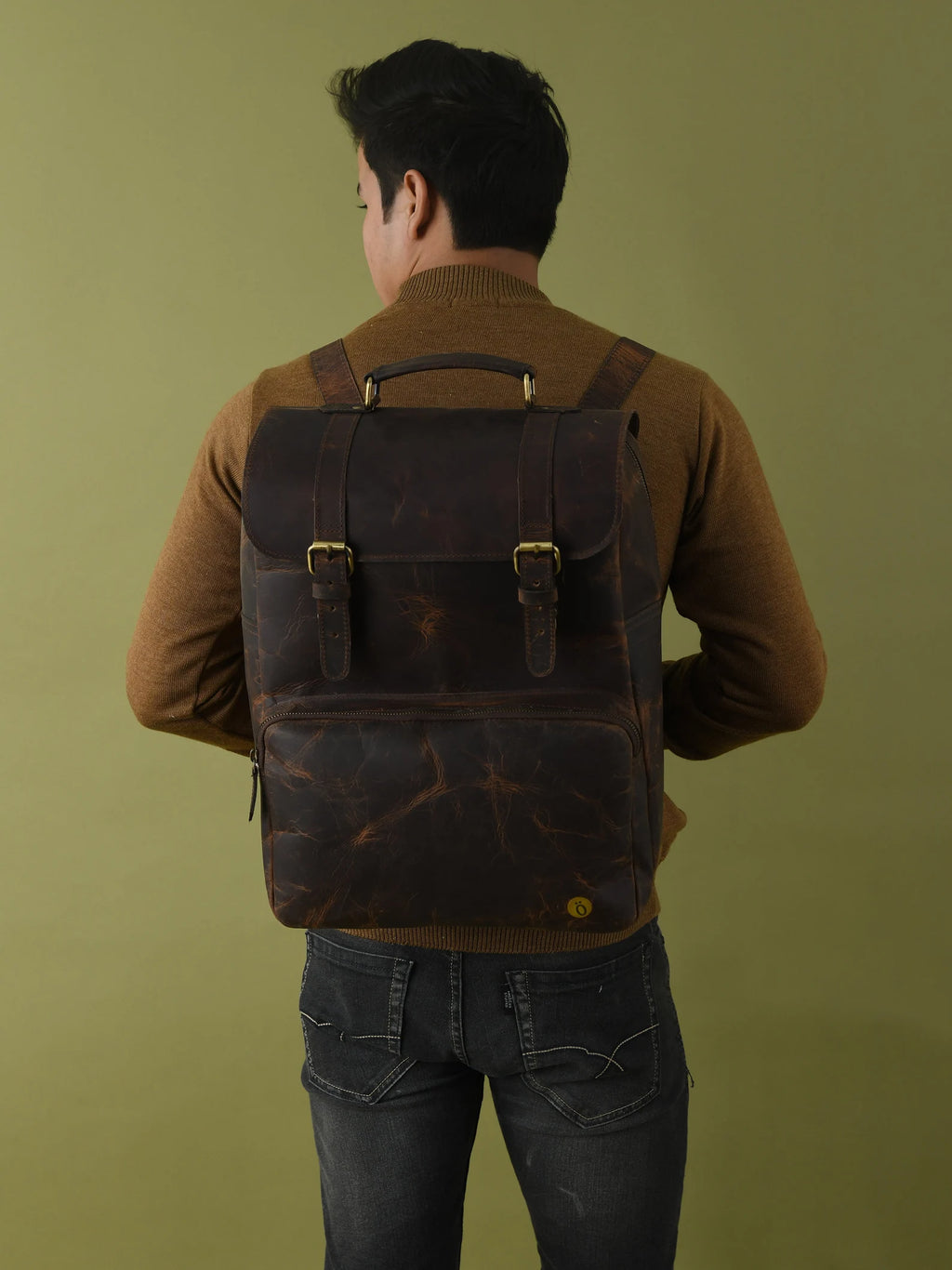 Handcrafted Leather Backpack for Men & Women