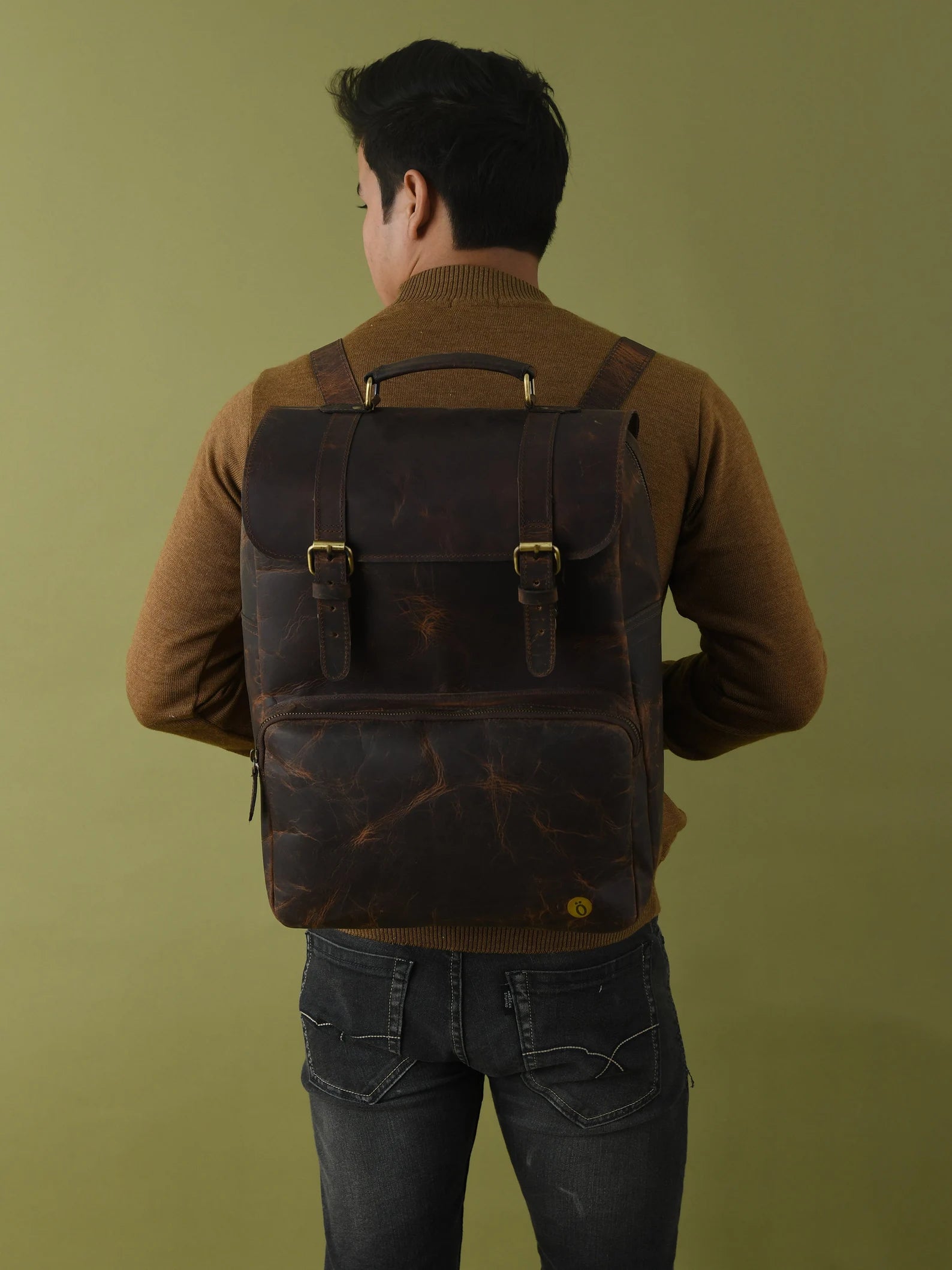 Handcrafted Leather Backpack for Men & Women