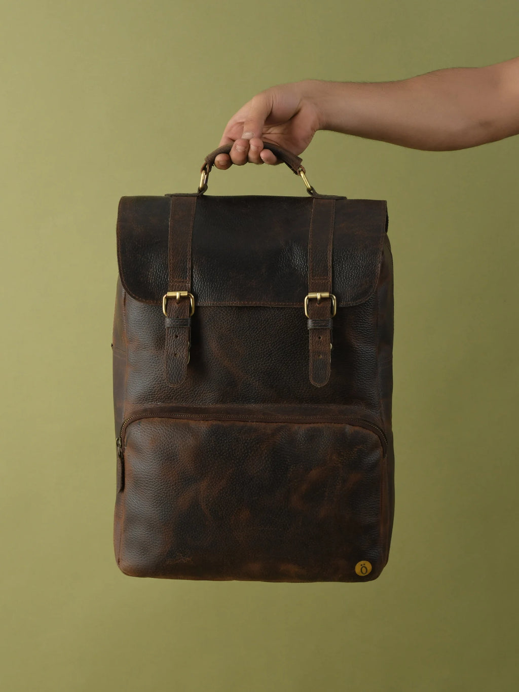 Leather Laptop Backpack Unique Gift