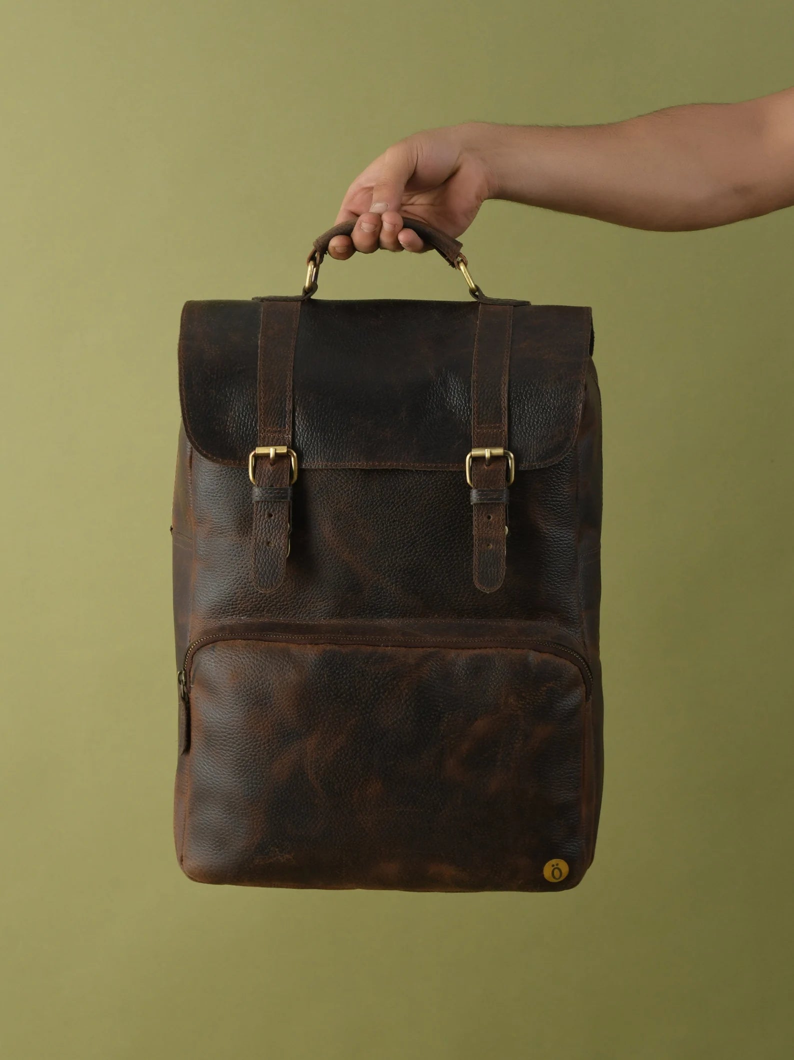 Leather Laptop Backpack Unique Gift