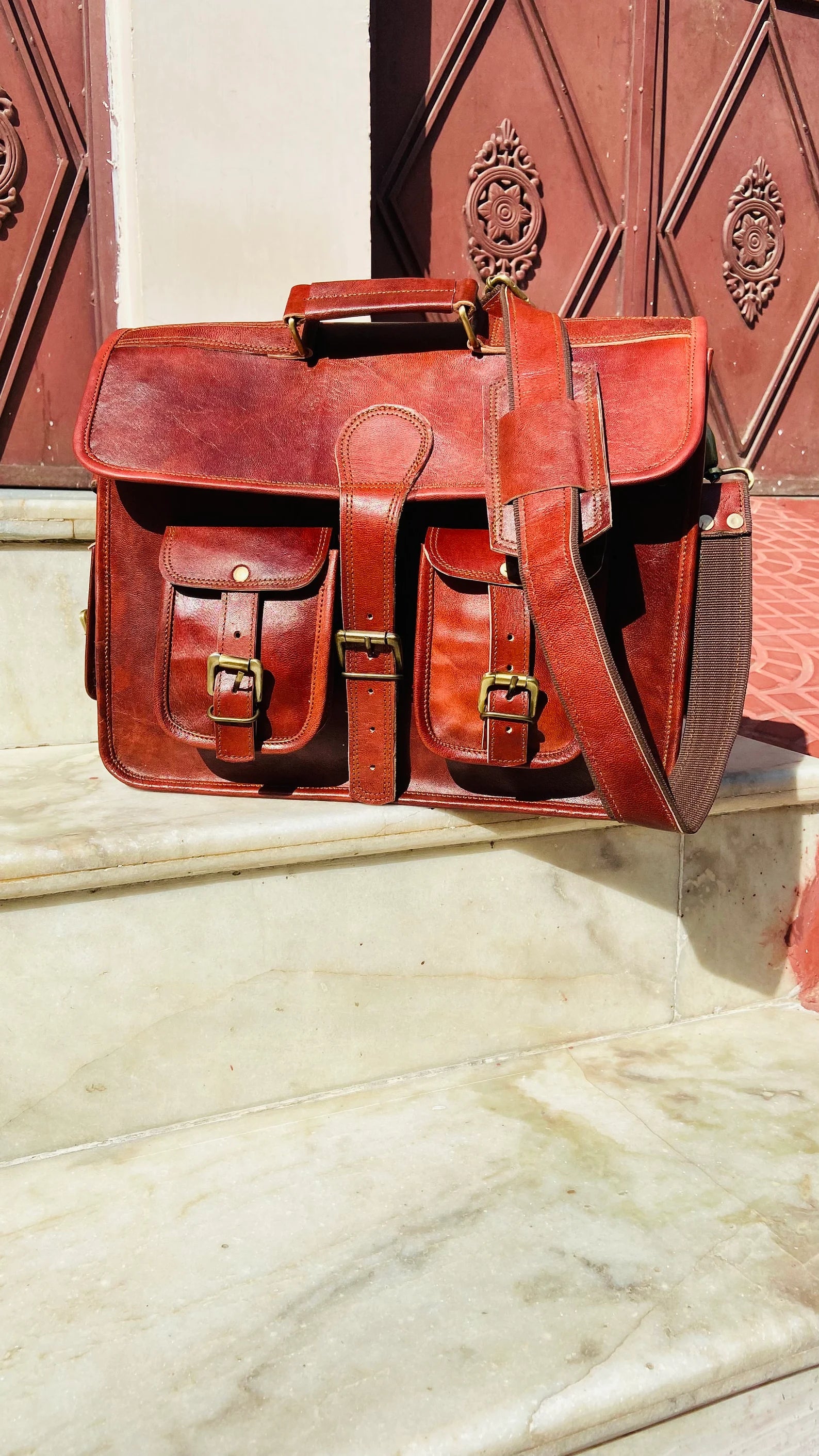 Leather Messenger Bag, Leather Crossbody Bag