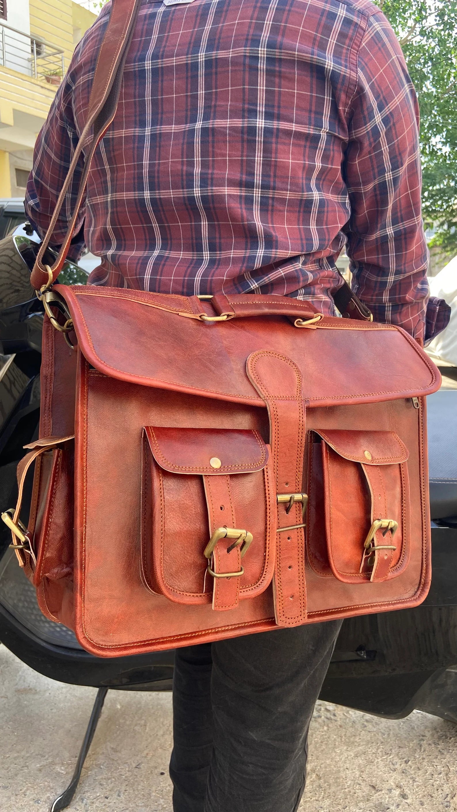 Leather Messenger Bag, Leather Crossbody Bag
