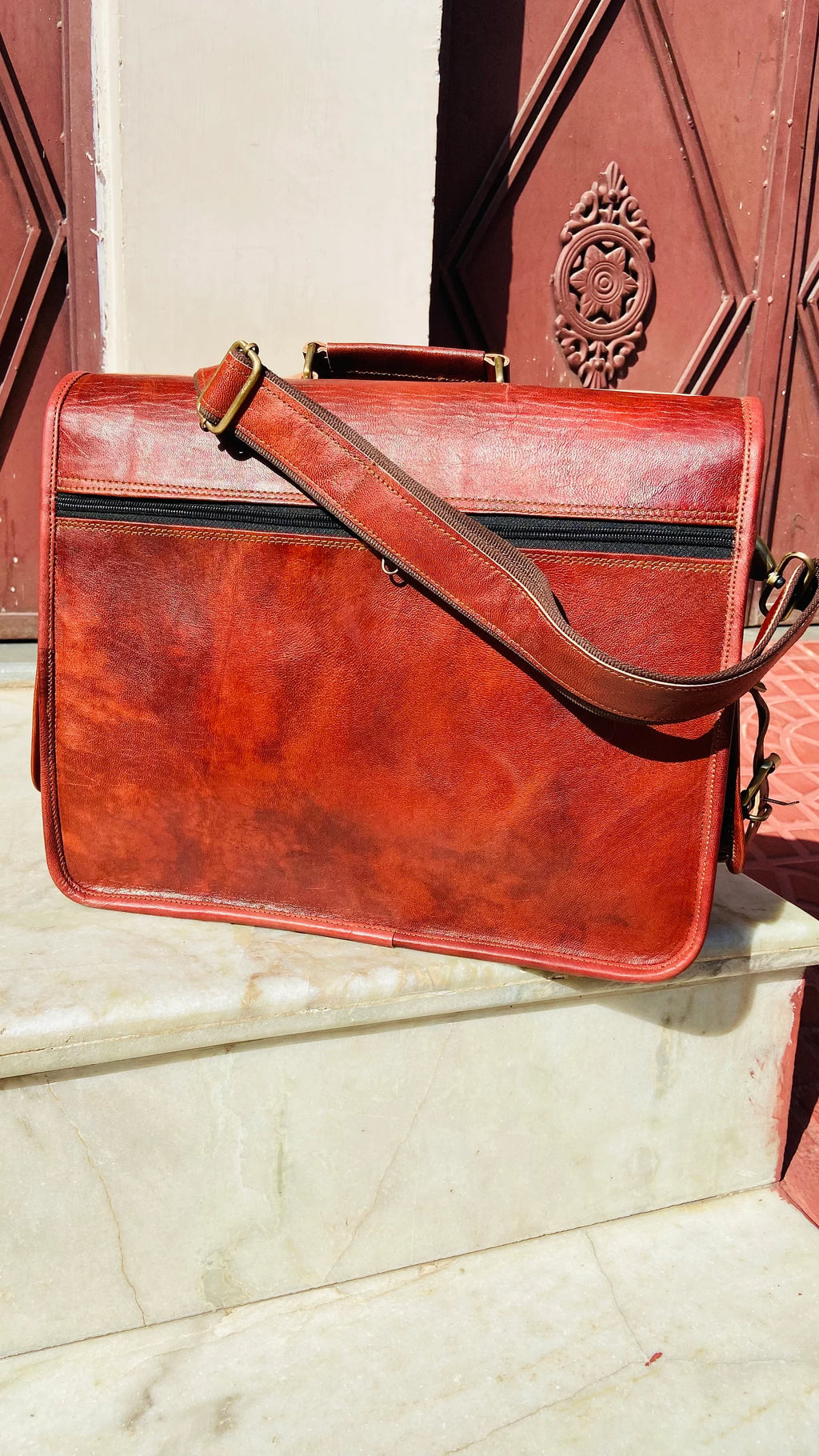 Leather Messenger Bag, Leather Crossbody Bag