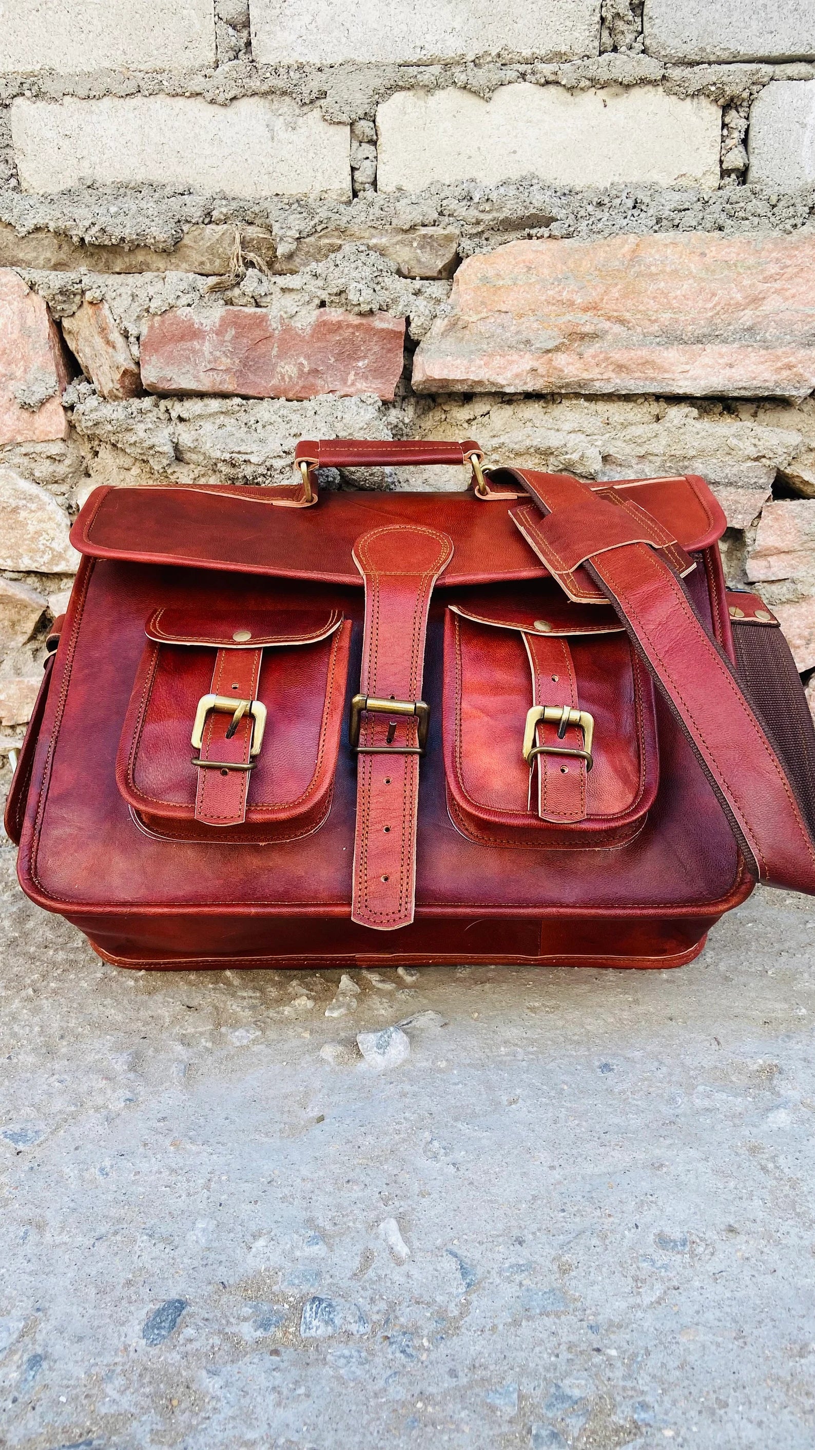 Leather Messenger Bag, Leather Crossbody Bag