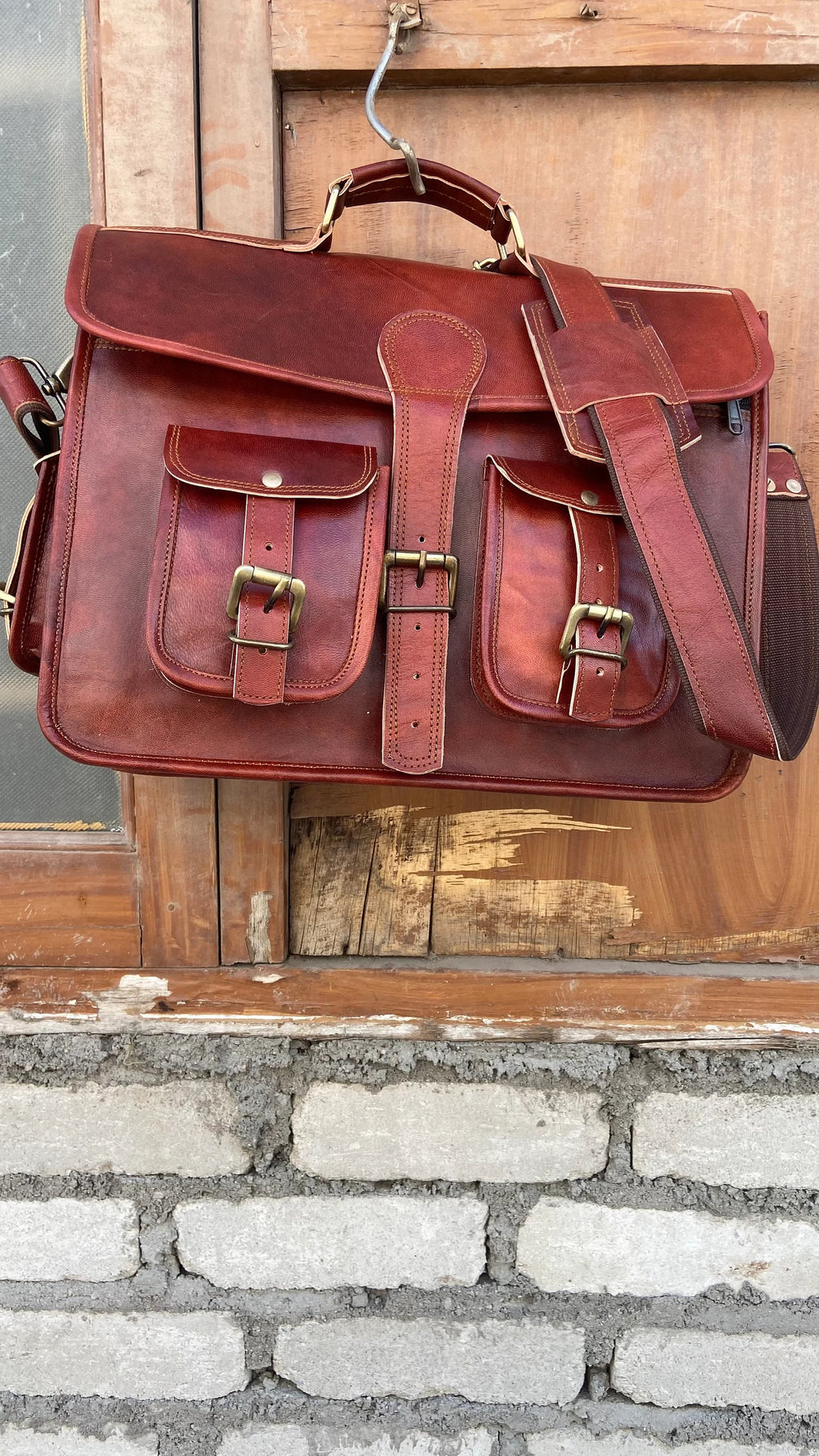 Leather Messenger Bag, Leather Crossbody Bag