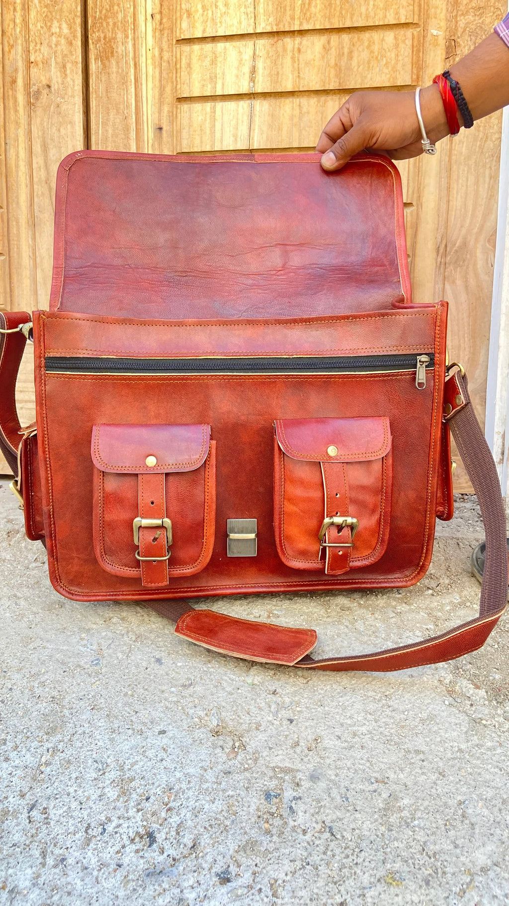 Leather Messenger Bag, Leather Crossbody Bag