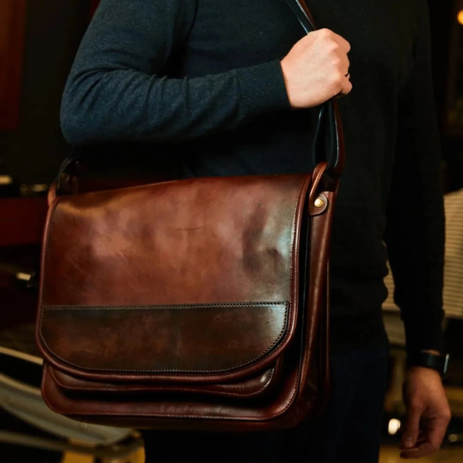 leather messenger bag, leather laptop bag
