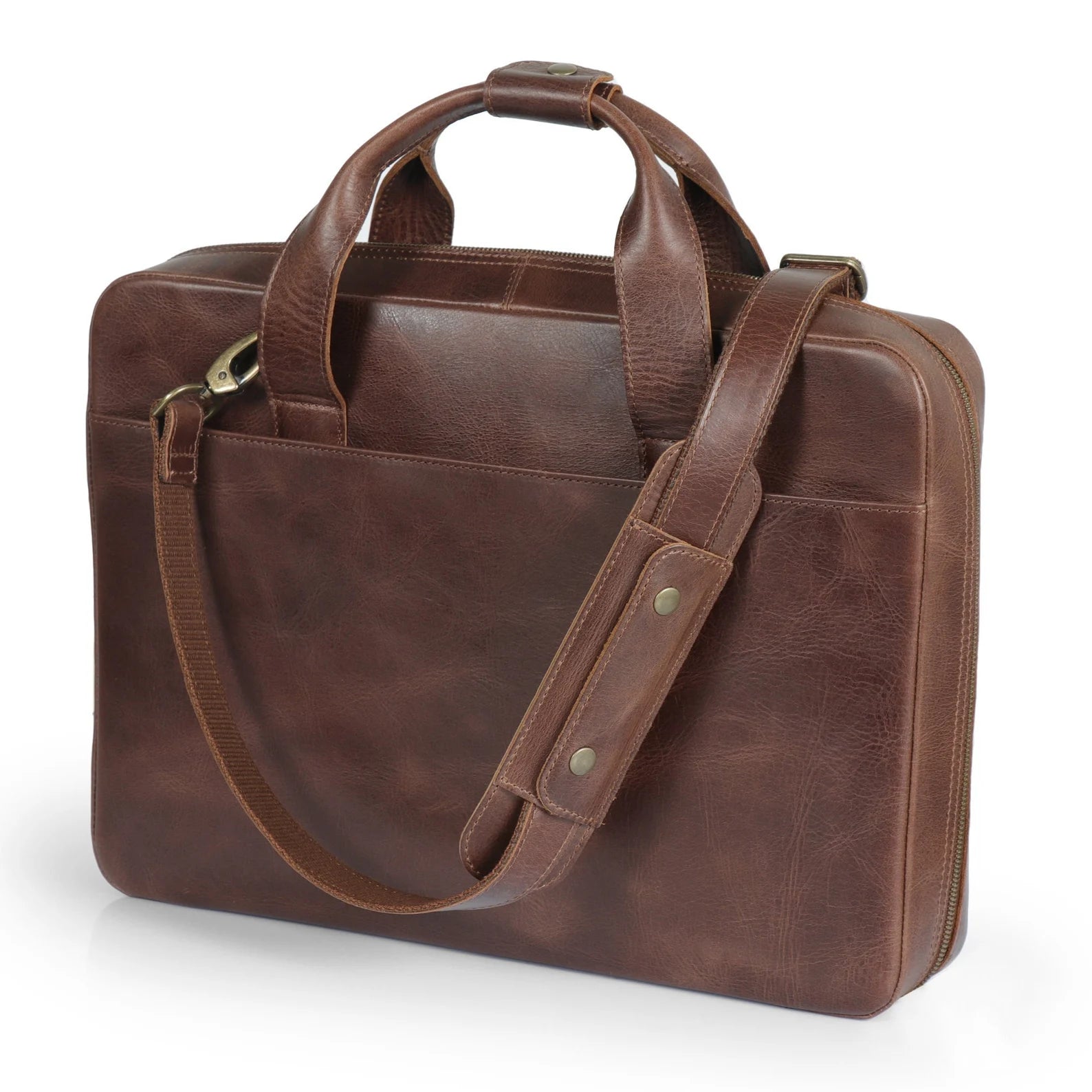 Top Grain Leather Travel Laptop Bag