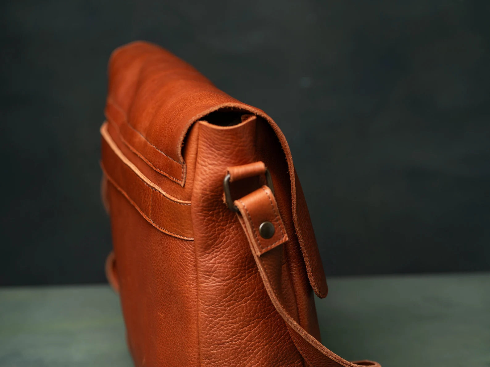 Handmade Messenger Bag with Minimalist Style