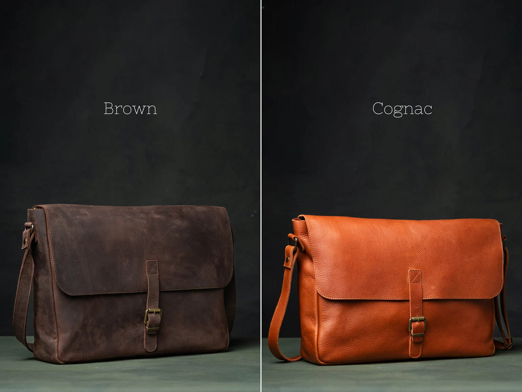 Handmade Messenger Bag with Minimalist Style