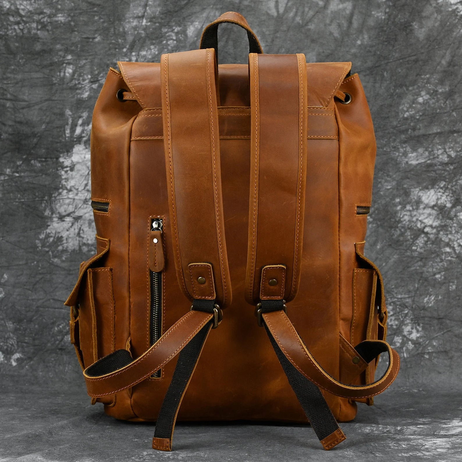 Leather Backpack, Full Grain Leather Bag