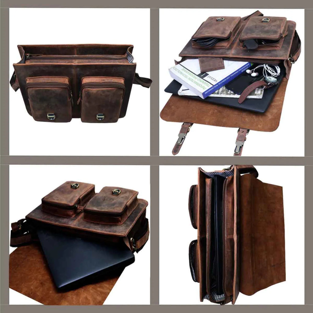 Leather Messenger Bag, Leather satchel bag