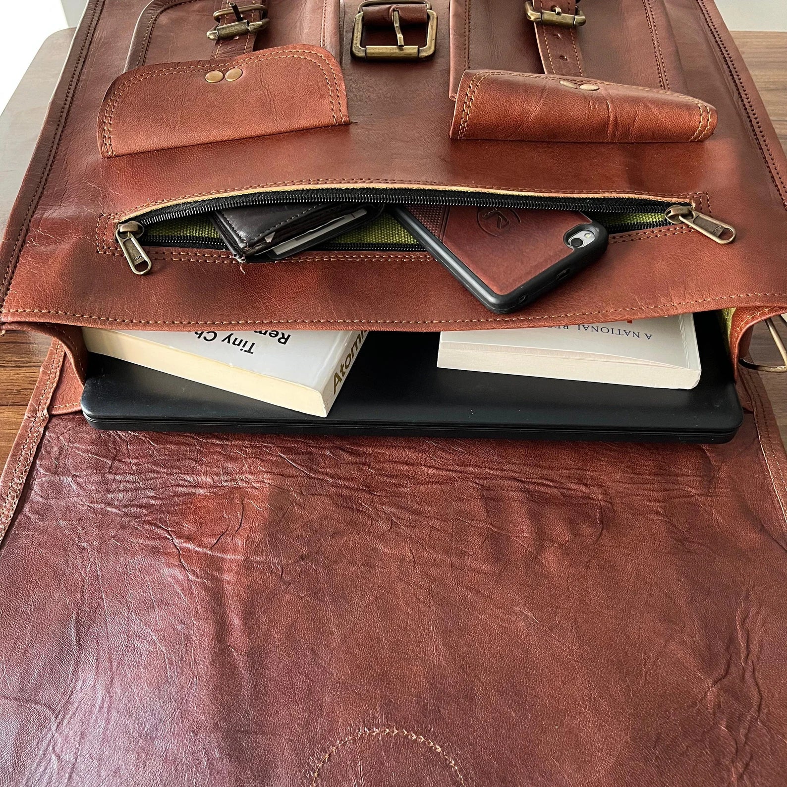 Laptop Bag, Leather Messenger Bag